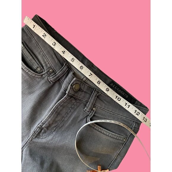 Allsaints Mast Fit Panel Gray Skinny Jeans 27 new without tags - Picture 6 of 11